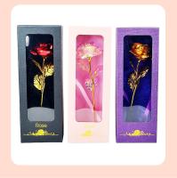 Navidad para damas Día del maestro Regalos para el día de la madre Flores y tarjetas de regalo de papel de aluminio dorado fresc - details 6