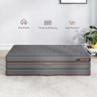Colchón Plegable de Espuma Viscoelástica 90x190cm, Grosor de 10cm, Colchón Plegable Invitados de Tres Partes con Bolsa de Transporte, Funda Cómoda y Transpirable, 90x190x10cm - details 12