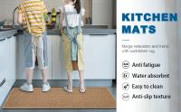 Alfombra De Cocina Antideslizante Y Lavable Con Suela De Goma Absorbente Para Fregadero Cocina Hogar Lavandería Beige 16x24 - details 1
