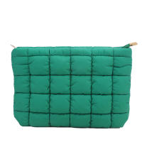 Bolso De Maquillaje Para Mujer Padded Quilted Gran Organizador De Cosméticos Bolsa De Almacenamiento De Maquillaje Bolsa De Panales Estilo Clutch Beauty Case - details 10