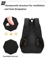 Mochila impermeable para hombre, bolsa de trabajo para ordenador portátil de 15,6 pulgadas, mochila de negocios para colegio uni - details 5