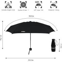 Paraguas Compacto y Ligero Diseño Mini para Viajes Parasol Portátil para Lluvia y Sol - details 44