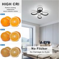 Luz LED de Techo Moderna, Iluminación de Techo de Acrílico con Forma de Flor para Pasillo, Comedor, Luz Blanca 6500K, 30W - details 1