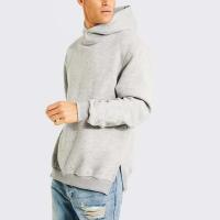 Sudaderass Por Mayor's Side Slit Color sólido Ropa deportiva inalámbrica para hombres Ropa de calle Sudadera con capucha unisex de algodón pesado de punto - details 6