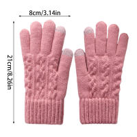 Guantes de dedo completo transpirables informales, guantes de invierno, dedos de pantalla táctil, guantes de punto para correr y conducir - details 3