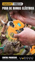 SWANSOFT podadora inalámbrica Pru-30 de 30MM, tijeras de podar de iones de litio, ramas de árboles eléctricas, herramientas de jardín, tijeras eficientes para bonsái - details 0