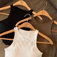 Verano otoño mujeres cómodo U Sujetador deportivo para copa correr Yoga gimnasio camiseta sin mangas mujeres Push Up deporte sujetador Top ropa deportiva - details 0
