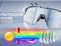 Gafas de Ciclismo KAPVOE Polarizadas para Hombres y Mujeres con 4 Lentes Intercambiables TR90 Protección UV Deportivas para Bicicleta Running MTB Material de Marco Policarbonato - details 1