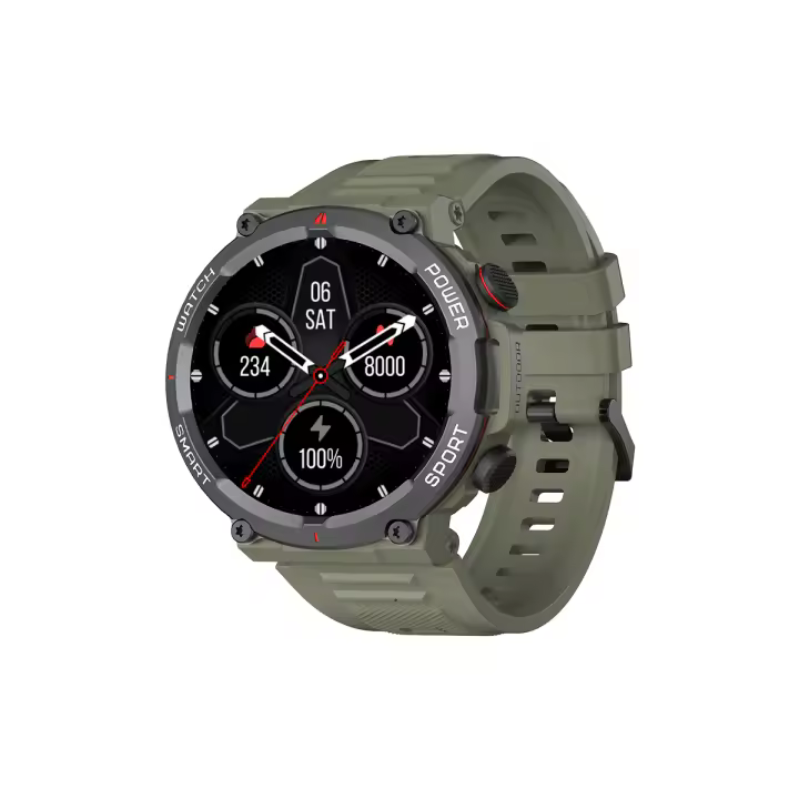 Reloj Inteligente Blackview W50 a Prueba de Agua Nueva Versión para Hombres y Mujeres Seguimiento de Fitness y Salud Llamada Bluetooth Control de Música Resolución de Pantalla de 360x360 Sistema Operativo Universal - 1