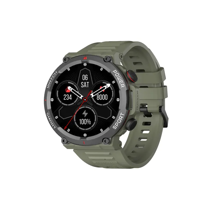 Reloj Inteligente Blackview W50 a Prueba de Agua Nueva Versión para Hombres y Mujeres Seguimiento de Fitness y Salud Llamada Bluetooth Control de Música Resolución de Pantalla de 360x360 Sistema Operativo Universal - 1
