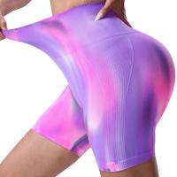 Pantalones cortos deportivos de cintura alta sin costuras, cómodos pantalones cortos de entrenamiento para mujer, mallas deportivas para correr, ciclismo y yoga - details 0
