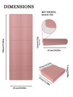 Esterilla de Yoga plegable y portátil de Tpe, superficie antideslizante de doble cara para Fitness, 4mm, 1 unidad - details 8