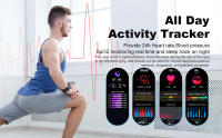 Relojes mujer inteligentes Fitness deporte hombre Bluetooth llamada Despertador sano ritmo cardíaco presión arterial reloj - details 4