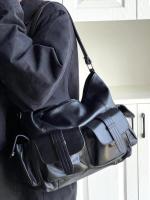 Bolso cruzado retro americano Bolso de moto grande para mujeres Diseño de hombro único - details 4