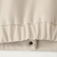 Elegante Abrigo de Lana Sólida para Mujer Cuello Redondo, Manga Larga, Ajuste Suelto, Moda de Ciudad Urbana de Otoño 2024 - details 26