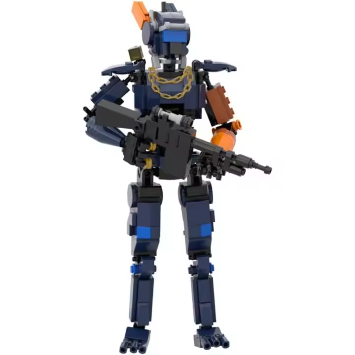 Juego de ladrillos de construcción de policía Robot, modelo Chapie, figura de acción, juguete creativo, adorno coleccionable - 1