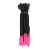 Extensiones de trenzas de pelo sintético para hombres Afro, 1 Uds., rastas hechas a mano, peluca Reggae negra, trenzas rizadas a granel, cabello trenzado de ganchillo - details 5