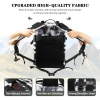 Bolso de hombro doble de viaje para escalada de montaña, mochila táctica de gran tamaño, mochila de acampada duradera para exteriores, mochila de viaje de gran capacidad de 50L, bolsas impermeables de nailon para exteriores, senderismo, viaje, bolsa de se - details 2