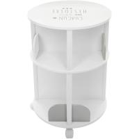 Redonda con Ruedas para organizar Libros – Habitación Infantil (Blanco y Gris) - details 5