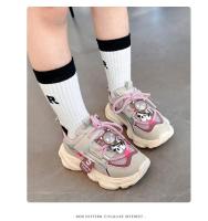 Zapatos deportivos de malla para niños y niñas, zapatillas de correr de Color sólido para estudiantes, resistentes al desgaste, cómodas, novedad de primavera 2024 - details 6