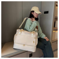 Nueva bolsa de lona impermeable, transpirable y duradera separación en seco y húmedo multifuncional deportes de gran capacidad fitness bolsa de viaje - details 34