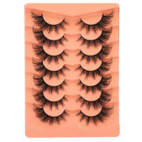 Pestañas de simulación suaves, maquillaje cómodo, fácil de usar, fiesta diaria, viaje, 7 pares - details 7