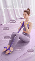 Tensor de Pedal de cuatro tubos, equipo de Fitness multifuncional para el hogar, cuerda de tensión de banda elástica para fortalecimiento Abdominal de Yoga - details 0