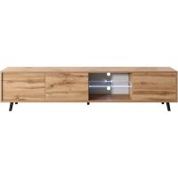 Mueble TV - 175 cm Ancho - Roble wotan - iluminación LED a Pilas - details 1