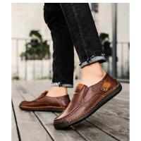 Zapatos Planos de Cuero Hechos a Mano para Hombre Moda Informal, Cómodos, Calidad Superior, Talla 48 - details 21