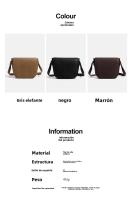 Nuevo bolso de sillín retro, bolso de hombro simple y versátil para mujer, bolso de mensajero informal. - details 3
