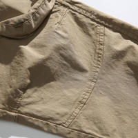Pantalones Cargo de Moda para Hombres 2024 Estilo Callejero Suelto con Cordón Material de Algodón - details 13