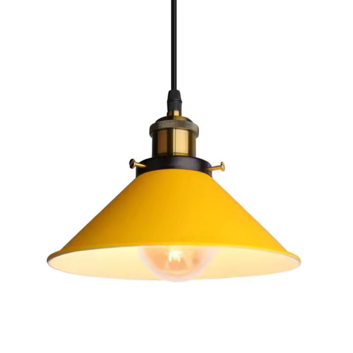 Lámpara colgante retro, lámpara de techo industrial vintage de 22 cm para sala de estar, cocina, dormitorio, restaurante, comedor, pasillo - 1