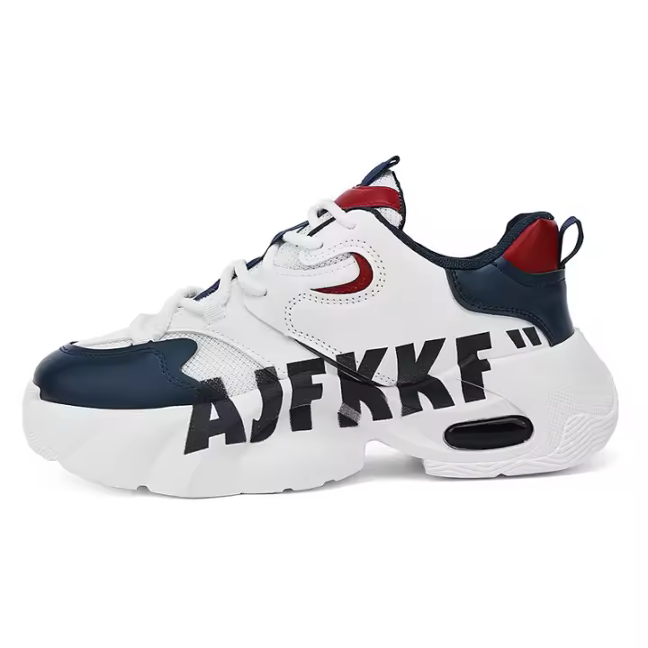 Zapatos deportivos informales para estudiantes, zapatillas de deporte de suela gruesa, más versátiles, para correr, baloncesto, a la moda, novedad de 2025 - 1
