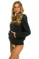 Nuevas sudaderas con capucha con cremallera Aviator Nation para mujer, jersey holgado de manga larga con 5 rayas de arcoíris - details 5