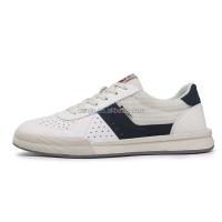 Zapatos de cuero informales de moda antideslizantes planos italianos clásicos blancos nuevos, marca 2025 para hombres - details 4