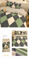 Juego de Ropa de Cama de Algodón Puro de Alta Calidad para el Hogar con Funda de Edredón de Manga Reina 100% Algodón Amigable con la Piel con Sábanas y Fundas de Confort - details 21