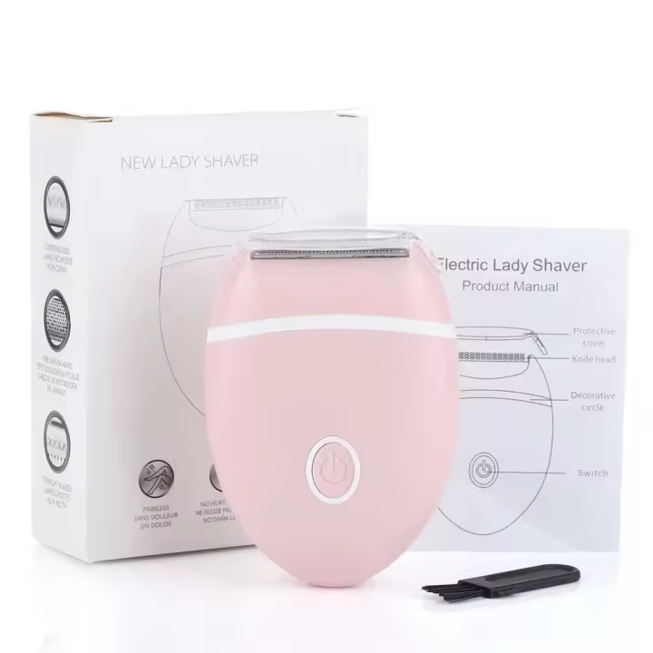 Afeitadora eléctrica para mujer, Mini maquinilla de afeitar lavable, equipo especial de depilación para todo el cuerpo, pierna, axila, zona íntima 3 en 1 - 1