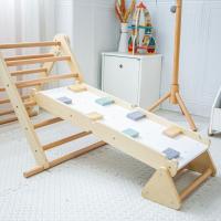 Escalera Montessori Triangular Juguete Multifuncional 3 en 1 Ajustable Madera de Haya y Pino - details 5