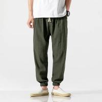 2024 Pantalones de talla grande estilo chino pantalones de lino para hombres pantalones de lino de algodón para hombres Leggings - details 5