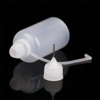 Botellas cuentagotas vacías con punta de aguja de viaje transparente profesional, botella rellenable para apretar - details 0