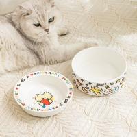 Cuenco de cerámica para gato con diseño antivuelco, resistencia a altas temperaturas, protección Cervical, cuenco de comida para gato, cuenco de agua potable para perro de dibujos animados - details 4