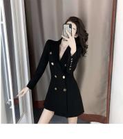 Vestidos De Mujer otoño nuevo Vestido De traje De negocios negro para Mujer Vestido De Mujer - details 9
