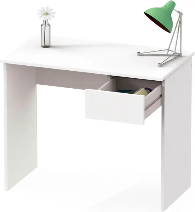 Mesa de Ordenador de Espacio Grande 75x90x50cm Cajón Oficina Habitación Juvenil Escritorio - 1