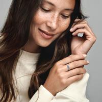 Anillo de concha de estrella de circón azul de Plata de Ley 925 para mujer, joyería de boda, anillos, regalos - details 2