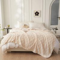 Tuff-manta de franela a rayas de terciopelo para adultos, funda de cama suave, colcha mullida de punto cálido, sofá y dormitorio, Invierno - details 16