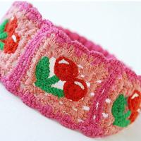 Diadema tejida de flores, banda para el cabello de estilo étnico bohemio colorido, accesorios para el cabello para niña, pañuelo de ganchillo hueco Pastoral para viaje - details 2