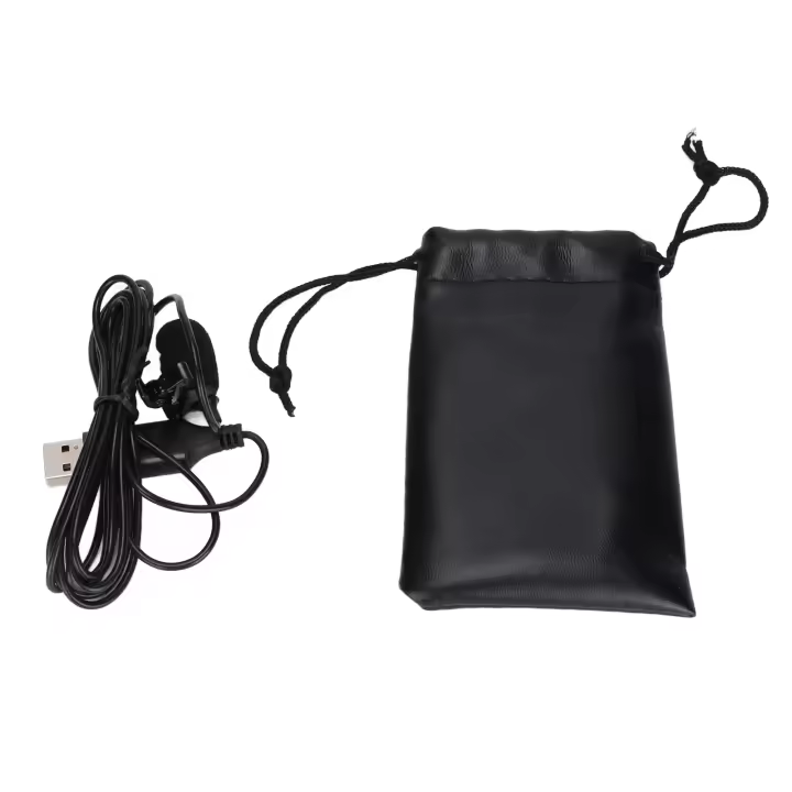 Micrófono de solapa USB con Clip portátil, Mini micrófono de solapa con cable, interfaz USB para teléfonos móviles, cámaras - 1