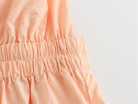 OUWU- 2025 Mujeres Verano Vestido Sin Mangas Moda Dulce Sólido Cuello En V Cintura Elástica Nylon Mujer Elegante Vestidos De Calle Ropa - details 3