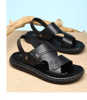 Sandalias2025Nuevas sandalias casuales de fibra ultrafina para hombres, zapatos de playa simples con cojín de látex, zapatos antideslizantes para hombres - details 7