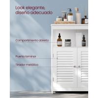 Cocina, Organizador Compartimiento Abierto, Almacenaje 2 Puertas, 30 x 60 x 80 cm, Blanco BBC40WT - details 4